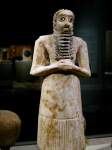Statue of Male Worshiper, 2750-2600 B.C.E.
