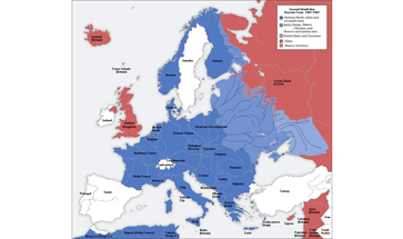 Map of countries under the control of Germany in 1941