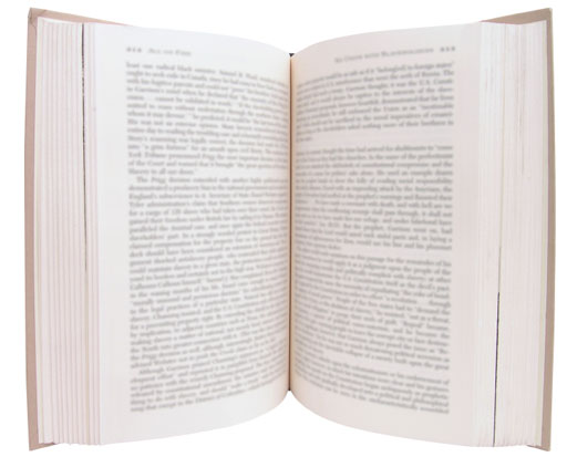 open book with words visible on its pages