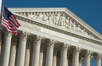 Front façade of U.S. Supreme Court